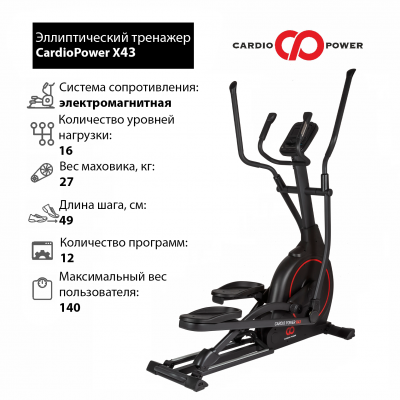 Эллиптический тренажер CardioPower X43