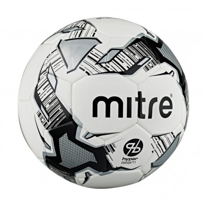 Мяч футбольный №3 MITRE CALCIO HYPERSEAM тренировочный (термопластичный PU) BB1102WBV Бело-черный